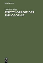 Cover von Einleitung in die Philosophie als erster Theil einer Encyklopädie derselben