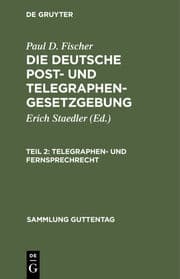 Cover von Telegraphen- und Fernsprechrecht