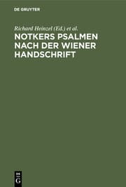 Cover von Notkers Psalmen nach der Wiener Handschrift