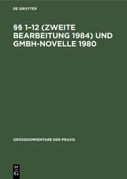 Cover von 1-12 (Zweite Bearbeitung 1984) und GmbH-Novelle 1980