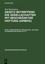 Cover von Gesetzestexte (einschl.Ausland), Allgemeine Einleitung, 1- 12