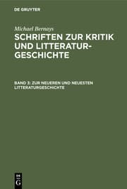 Cover von Zur neueren und neuesten Litteraturgeschichte