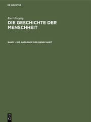 Cover von Die Anfaenge der Menschheit
