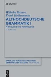 Cover von Althochdeutsche Grammatik I