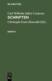 Cover von C.W.Contessa's Schriften 6