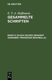 Cover von [Klein Zaches genannt Zinnober.Prinzessin Brambilla]
