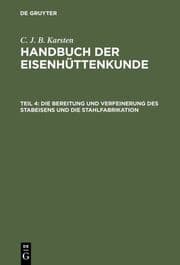 Cover von Handbuch der Eisenhüttenkunde