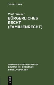 Cover von Bürgerliches Recht (Familienrecht)