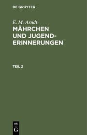 Cover von Mährchen und Jugenderinnerungen