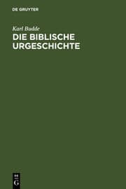 Cover von Die Biblische Urgeschichte