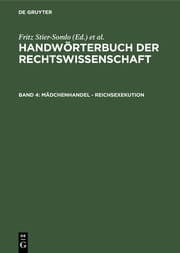 Cover von Mädchenhandel - Reichsexekution