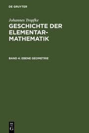Cover von Ebene Geometrie