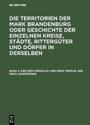 Cover von Der Kreis Prenzlau.Der Kreis Templin.Der Kreis Angermünde
