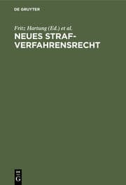 Cover von Neues Strafverfahrensrecht