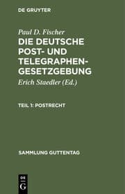Cover von Postrecht