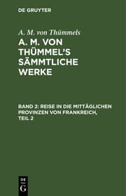 Cover von Reise in die mittäglichen Provinzen von Frankreich