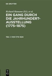 Cover von Von 1775 - 1820