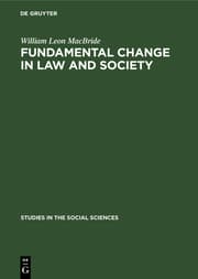 Cover von Fundamental change in law and society