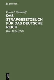 Cover von Das Strafgesetzbuch für das Deutsche Reich