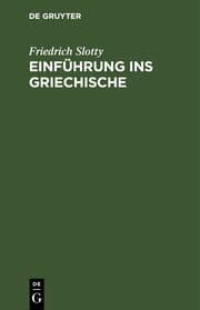 Cover von Einführung ins Griechische