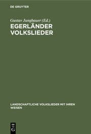 Cover von Egerländer Volkslieder