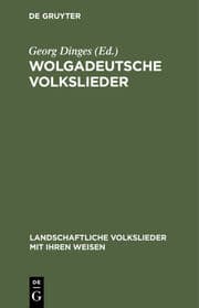 Cover von Wolgadeutsche Volkslieder mit Bildern und Weisen