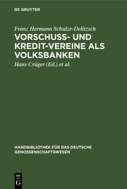 Cover von Vorschuss- und Kredit-Vereine als Volksbanken