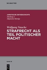 Cover von Strafrecht als Teil politischer Macht