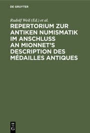 Cover von Repertorium zur antiken Numismatik im Anschluß an Mionnet's Description des médailles antiques