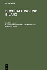 Cover von Die doppelte kaufmännische Buchhaltung