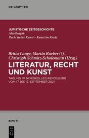 Cover von Literatur, Recht und Kunst