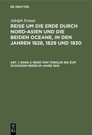 Cover von Reise von Tobolsk bis zum Ochozker Meere im Jahre 1820