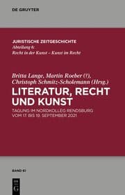 Cover von Literatur, Recht und Kunst