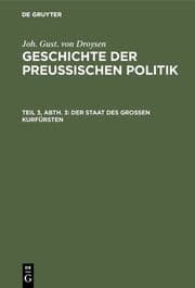 Cover von Geschichte der preußischen Politik