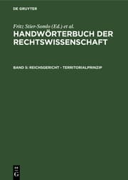 Cover von Reichsgericht - Territorialprinzip