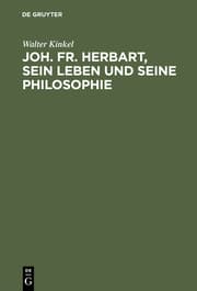 Cover von Joh.Fr.Herbart, sein Leben und seine Philosophie