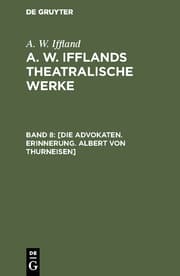 Cover von [Die Advokaten.Erinnerung.Albert von Thurneisen]