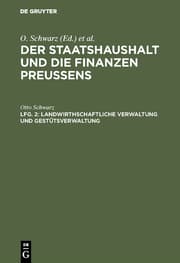 Cover von Landwirthschaftliche Verwaltung und Gestütsverwaltung