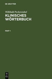 Cover von Klinisches Wörterbuch