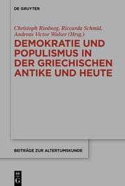 Cover von Demokratie und Populismus in der griechischen Antike und heute