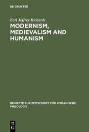 Cover von Modernism, medievalism and humanism