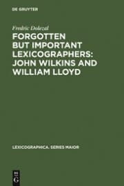Cover von Forgotten But Important Lexicographers: John Wilkins and William Lloyd