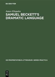 Cover von Samuel Beckett's dramatic language