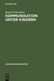 Cover von Kommunikation unter Kindern