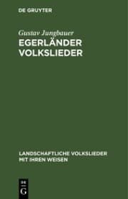 Cover von Egerländer Volkslieder