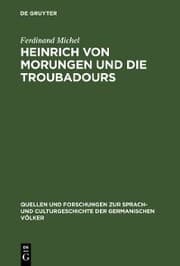 Cover von Heinrich von Morungen und die Troubadours