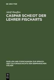 Cover von Caspar Scheidt der Lehrer Fischarts