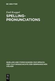 Cover von Spelling-pronunciations