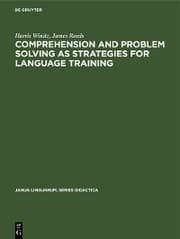 Cover von Comprehension and problem solving as strategies for language training