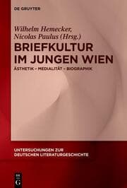 Cover von Briefkultur im Jungen Wien